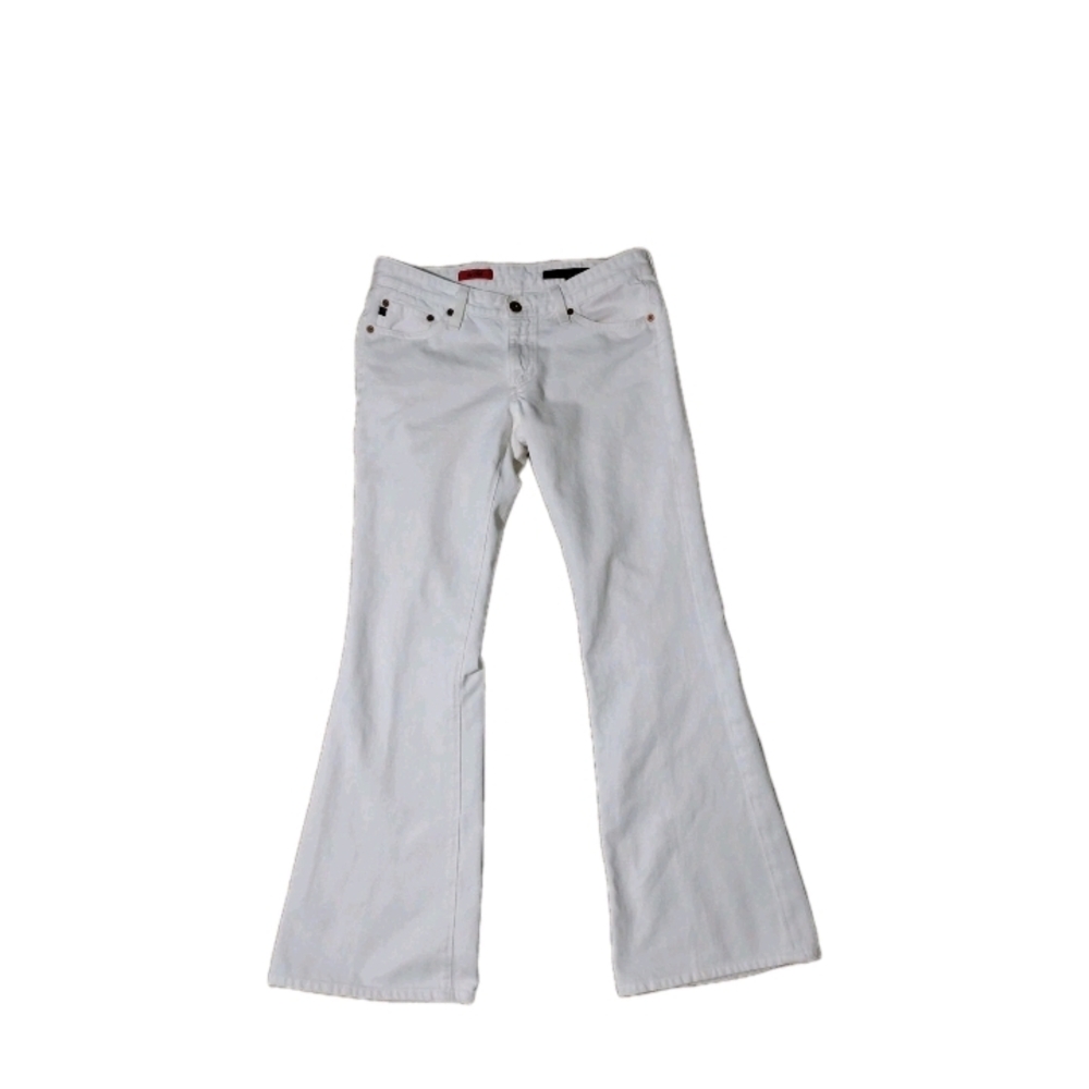 Adriano Goldschmied The Club Flare Leg Jeans White Women's Size 29 Y2K USA